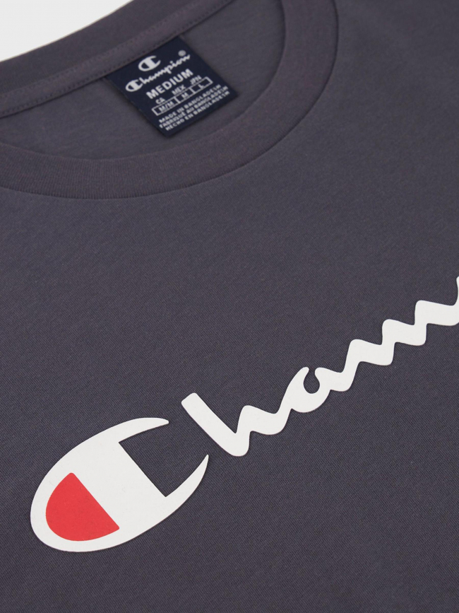 T-shirt crewneck logo gris homme - Champion