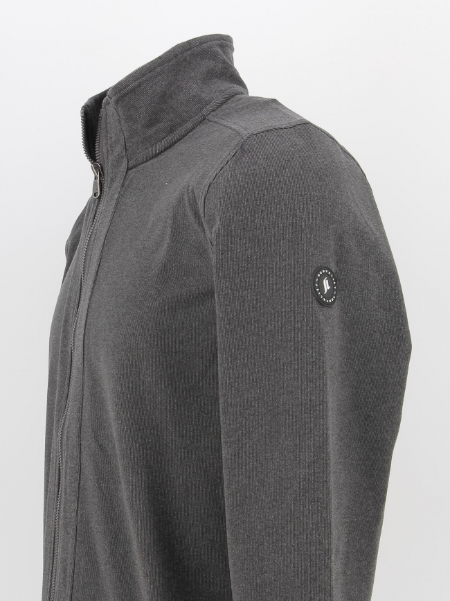 Sweat zippé lyman gris anthracite homme - Sun Valley