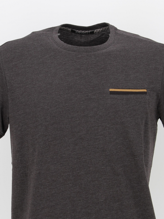 T-shirt avec poche cousue gris anthracite homme - Sun Valley