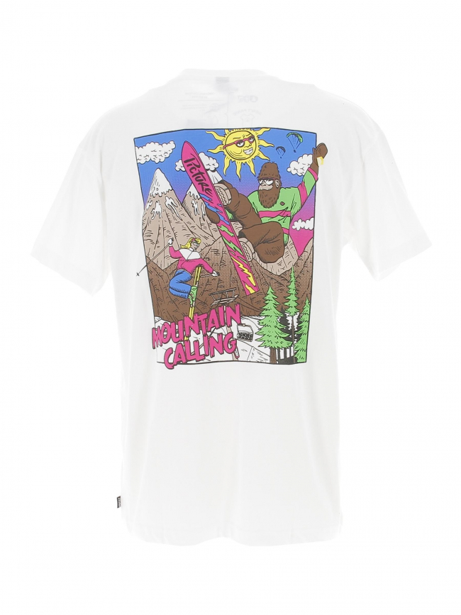 T-shirt mountain calling macagua blanc homme - Picture