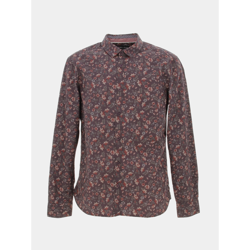 Chemise à fleurs axel bordeaux homme - Teddy Smith