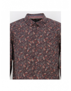 Chemise à fleurs axel bordeaux homme - Teddy Smith