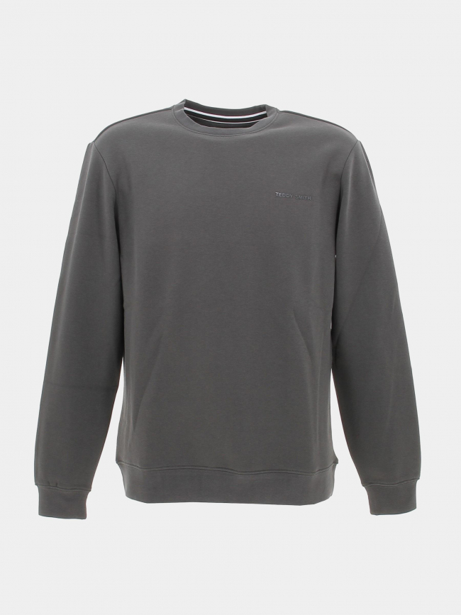 Sweat uni nark gris anthracite homme - Teddy Smith