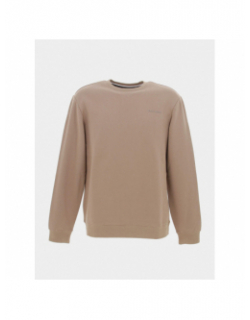 Sweat uni nark marron homme - Teddy Smith