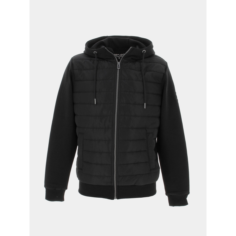 Veste bi-matière zippé cody noir homme - Teddy Smith