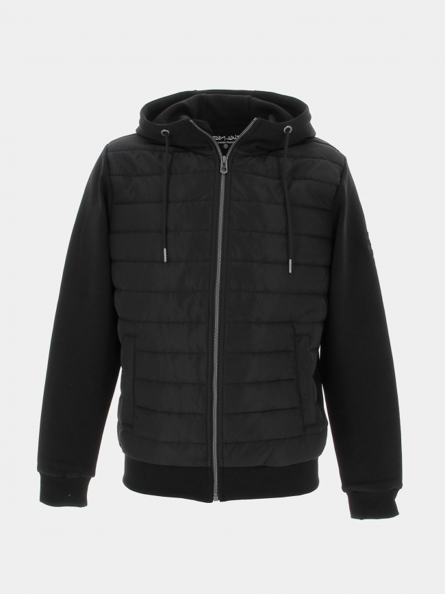 Veste bi-matière zippé cody noir homme - Teddy Smith