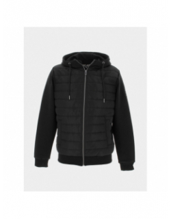 Veste bi-matière zippé cody noir homme - Teddy Smith