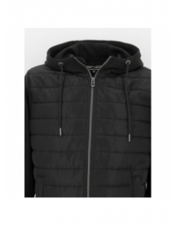 Veste bi-matière zippé cody noir homme - Teddy Smith