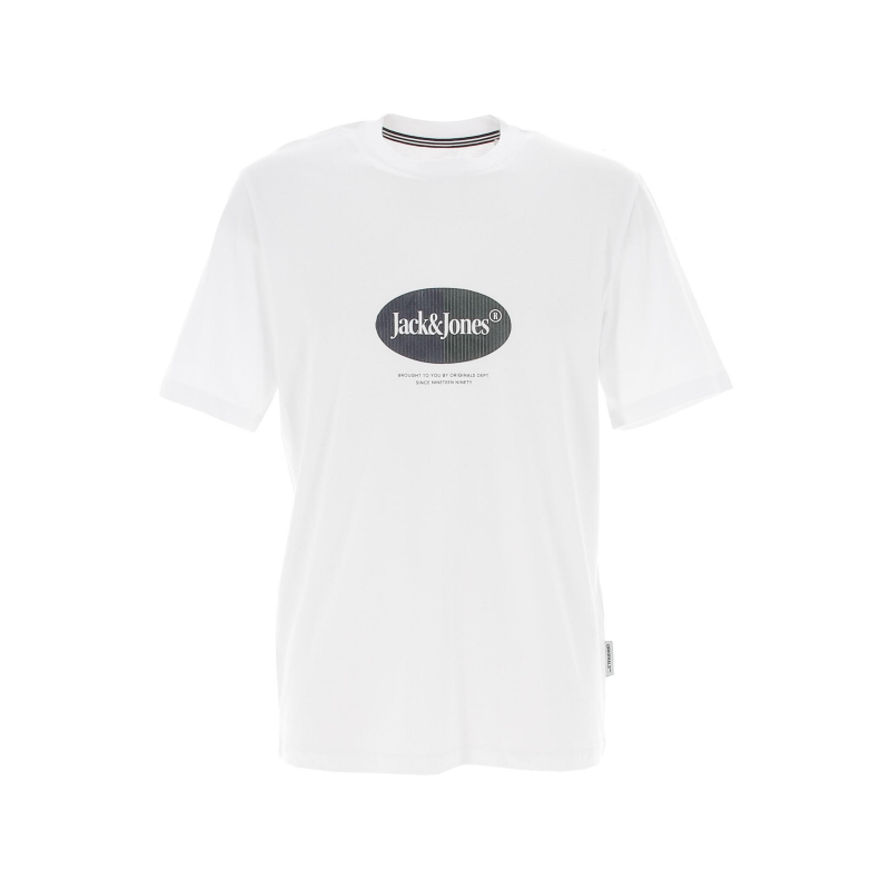 T-shirt manches courtes jordalston blanc homme - Jack & Jones