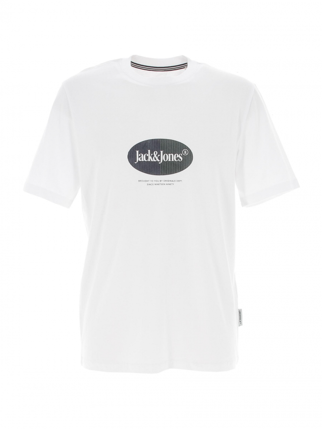 T-shirt manches courtes jordalston blanc homme - Jack & Jones