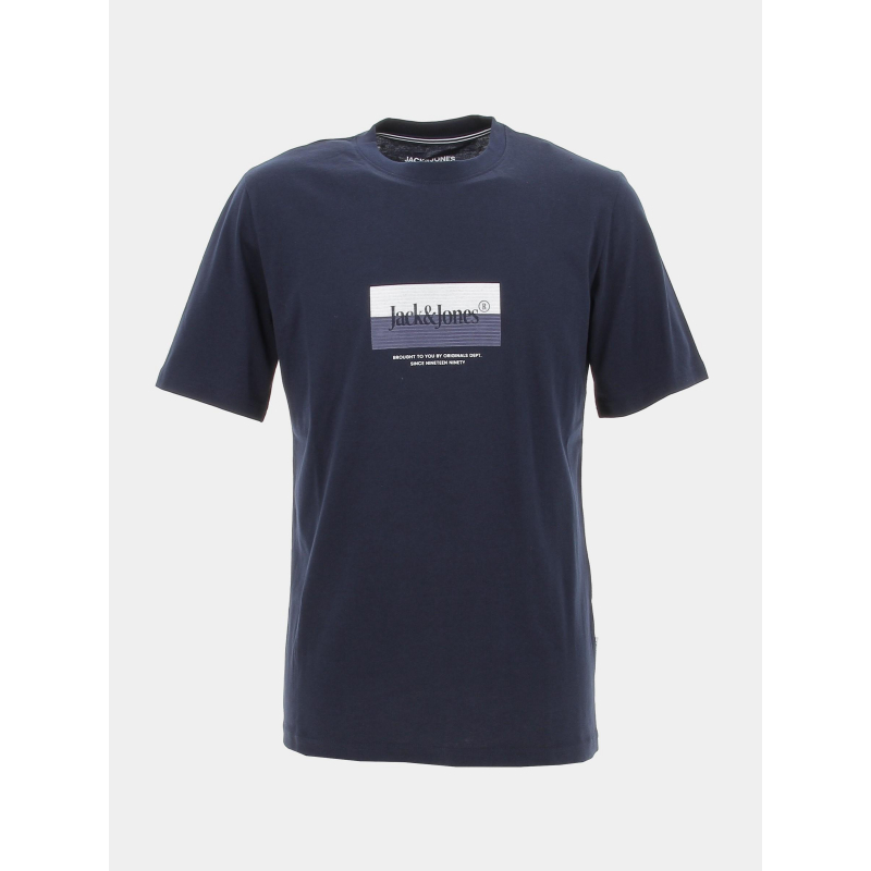 T-shirt manches courtes jordalston bleu homme - Jack & Jones