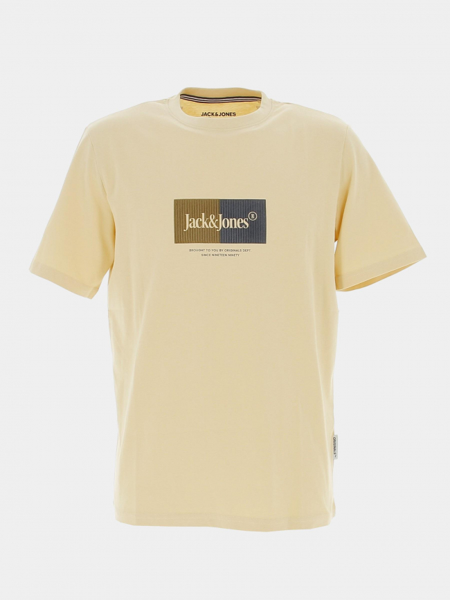 T-shirt manches courtes jordalston jaune homme - Jack & Jones