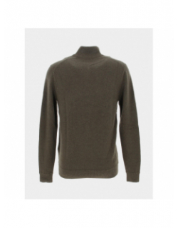 Pull col zippé essential vert homme - Superdry