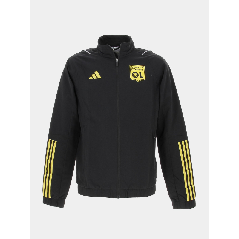 Veste de football olympique lyonnais noir homme - Adidas