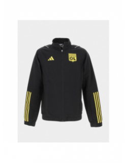 Veste de football olympique lyonnais noir homme - Adidas