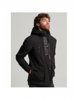 Blouson d'hiver ultimate windcheater logo noir homme - Superdry