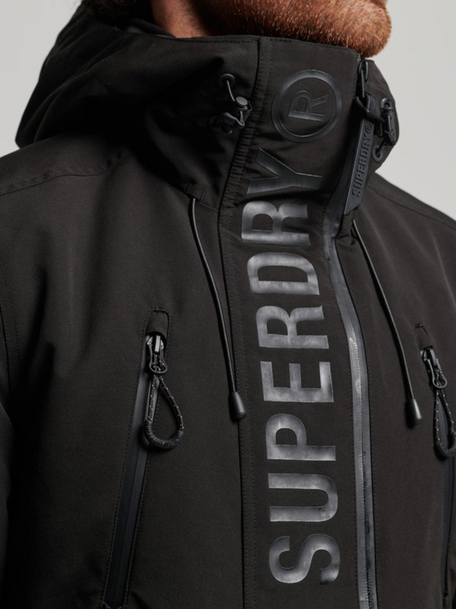 Blouson d'hiver ultimate windcheater logo noir homme - Superdry