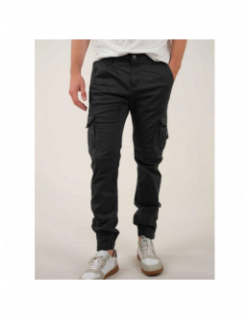 Pantalon cargo garden slim gris anthracite homme - Deeluxe