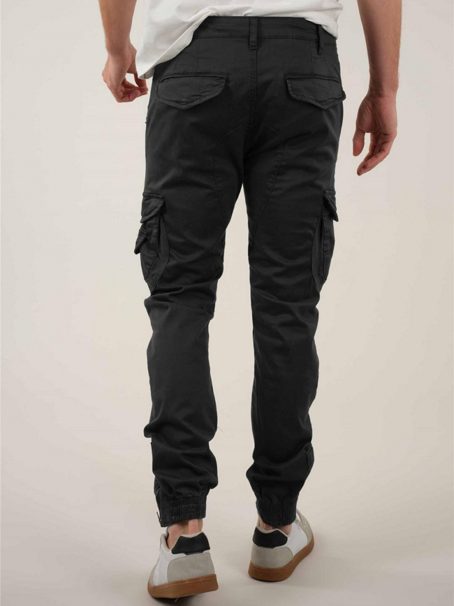 Pantalon cargo garden slim gris anthracite homme - Deeluxe