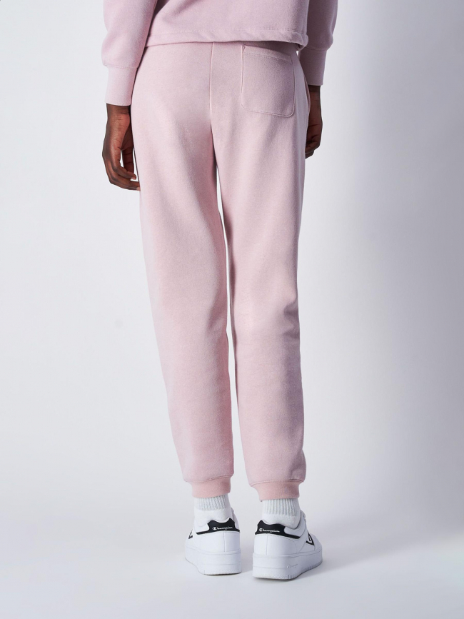 Jogging uni petit logo brodé rose femme - Champion