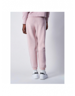 Jogging uni petit logo brodé rose femme - Champion