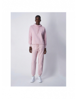 Jogging uni petit logo brodé rose femme - Champion