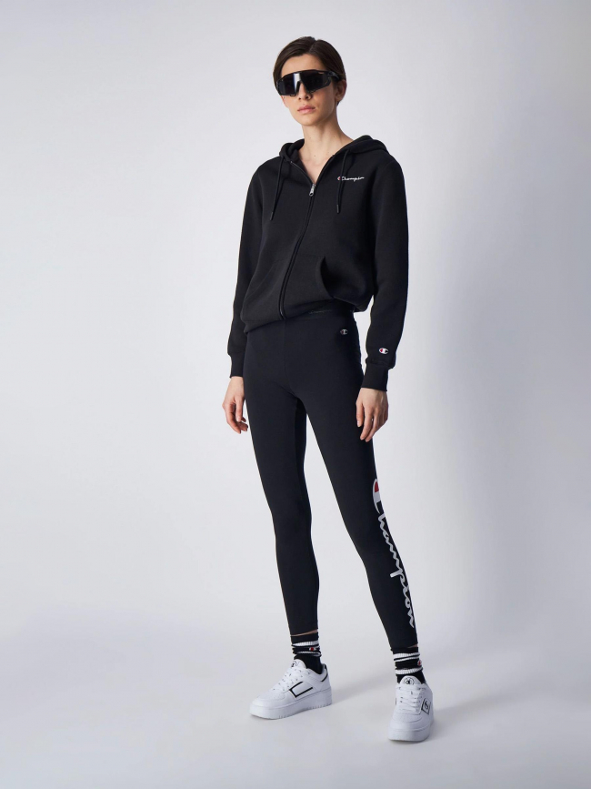 Legging crop logo noir femme - Champion