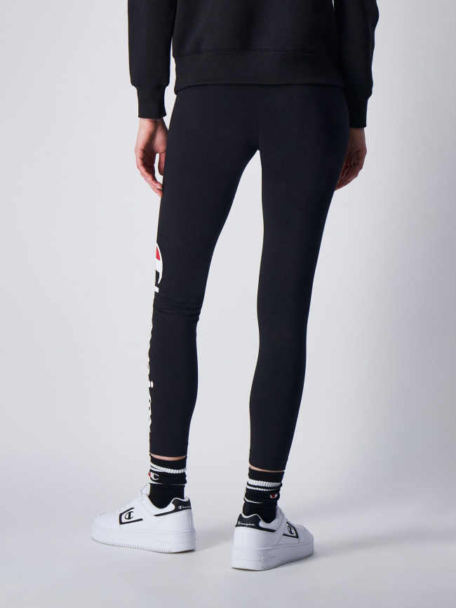 Legging crop logo noir femme - Champion