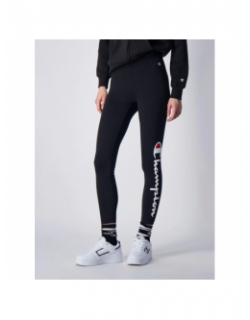 Legging crop logo noir femme - Champion