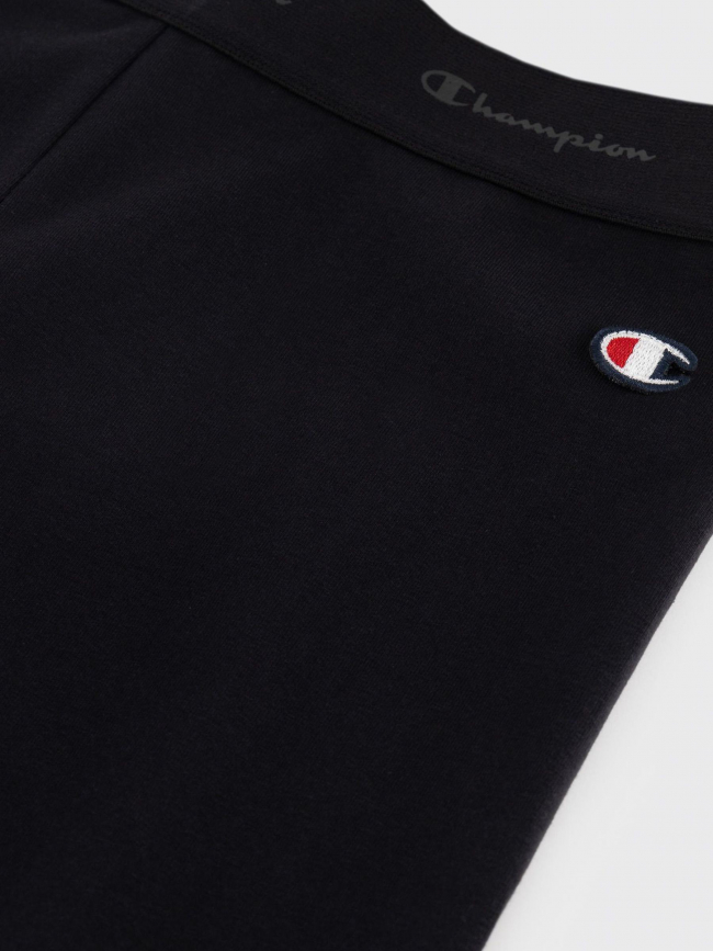 Legging crop logo noir femme - Champion