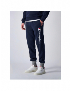 Jogging rib cuff logo brodé bleu marine homme - Champion