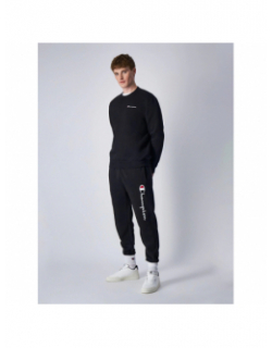 Jogging rib cuff logo brodé noir homme - Champion