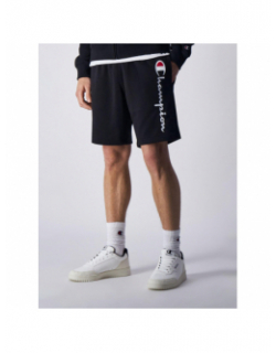 Short jogging logo brodé noir homme - Champion