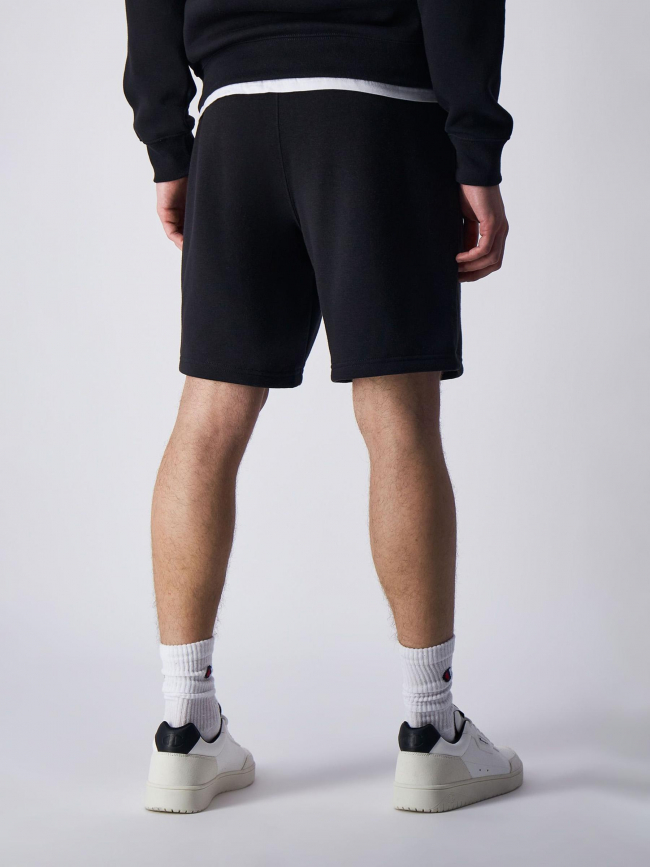 Short jogging logo brodé noir homme - Champion