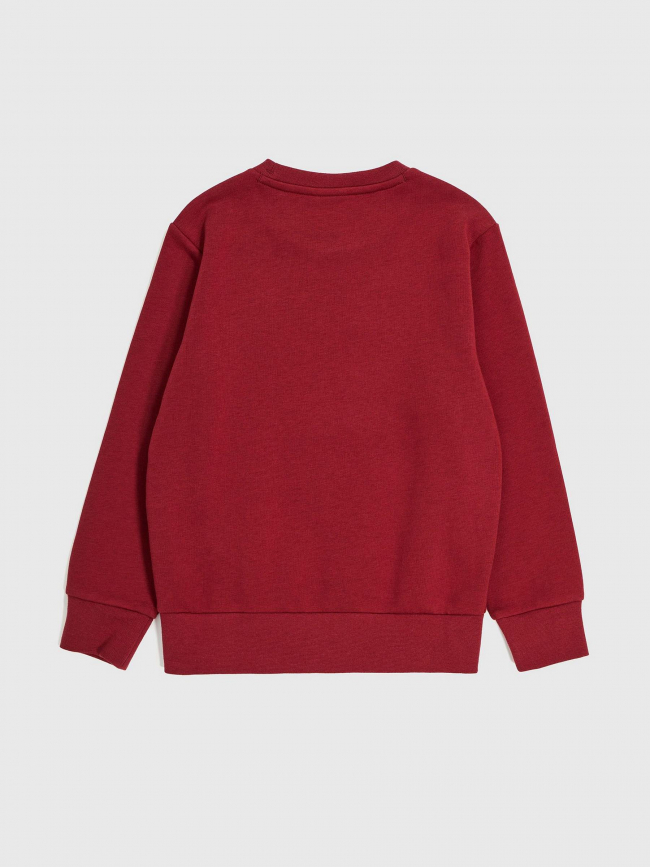 Sweat crewneck logo brodé bordeaux enfant - Champion