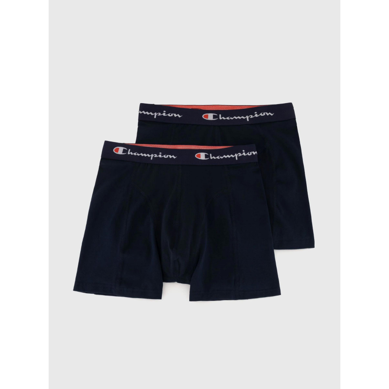 Pack 2 boxers athleticwear bleu marine homme - Champion