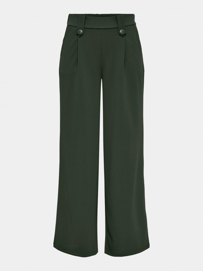 Pantalon sania à boutons vert femme - Only