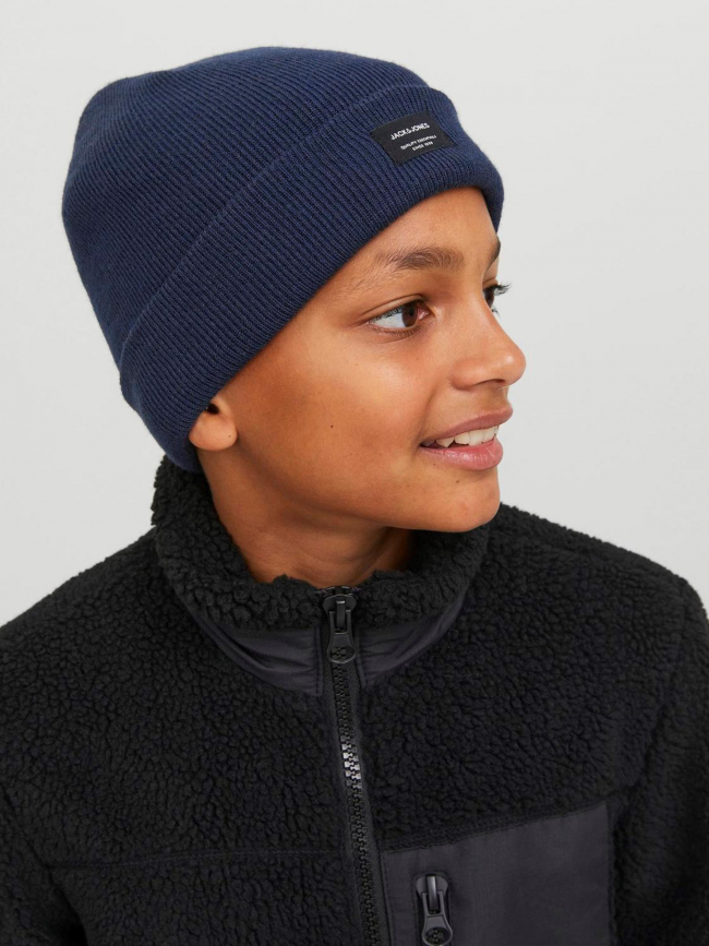 Bonnet beanie bleu marine enfant - Jack & Jones