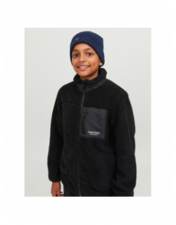 Bonnet beanie bleu marine enfant - Jack & Jones