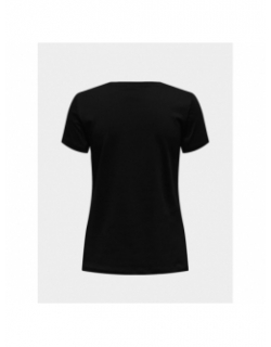 T-shirt à manches courtes strong doré noir femme - Only