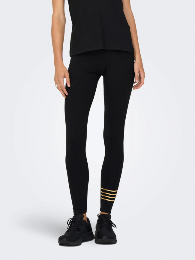 Legging strong doré noir femme - Only