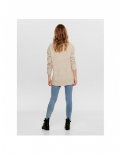 Pull nanjing knit beige femme - Only