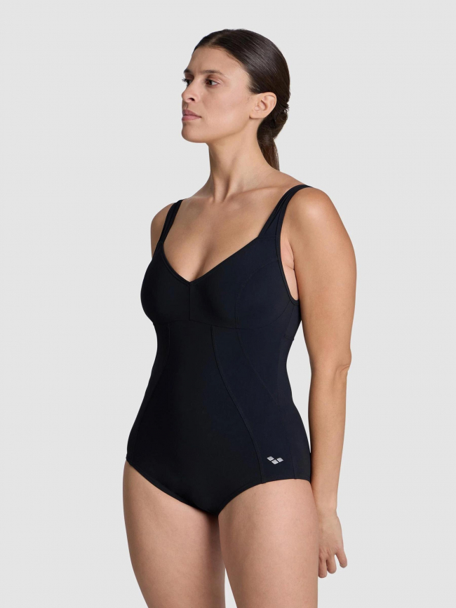 Maillot de bain 1 pièce vertigo noir femme - Arena