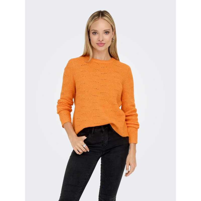 Pull lolli orange femme - Only