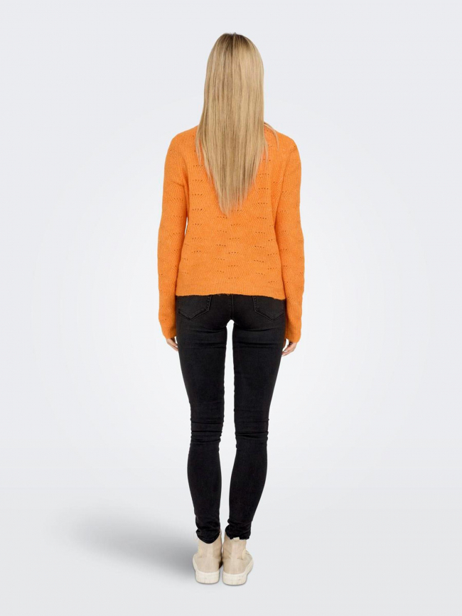 Pull lolli orange femme - Only