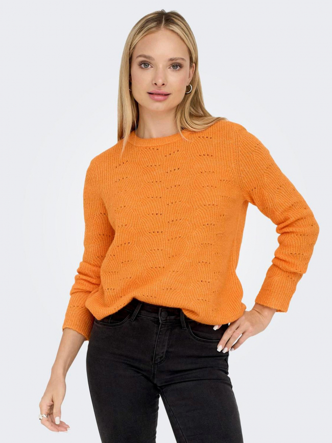 Pull lolli orange femme - Only