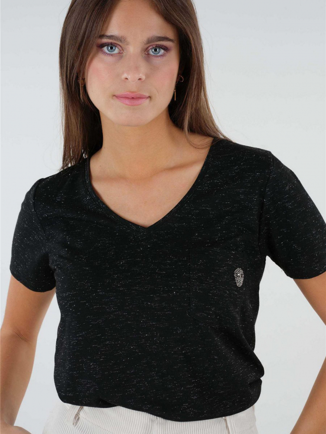 T-shirt kelia ts noir femme - Deeluxe