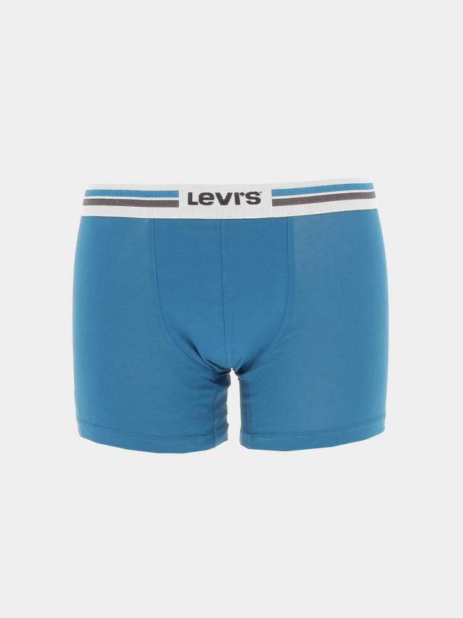 Pack 2 boxers placed sportswear turquoise noir homme - Levi's