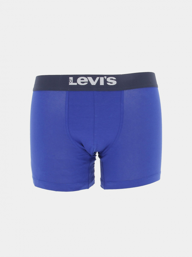 Pack 2 boxers solid basic bleu noir homme - Levi's