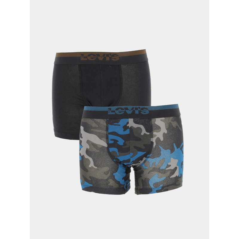 Pack 2 boxers imprimé bleu noir homme - Levi's